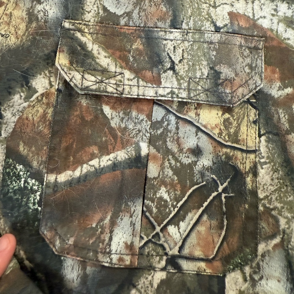Mothwing Canyon Mimicry 2.0 Camo Print Button Down Shirt Jacket Mens 3XL Tree Di - Picture 10 of 15
